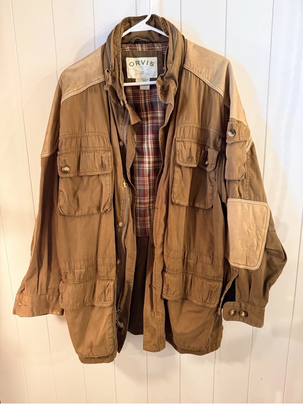 Orvis Sporting Tradition Vintage Field Jacket Safari Utility Coat Mens XL